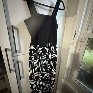 Loveappella Black and White Maxi Dress